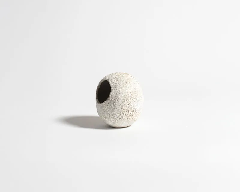 Akiko Hirai Laughing Cocoon Sugar Jar in White