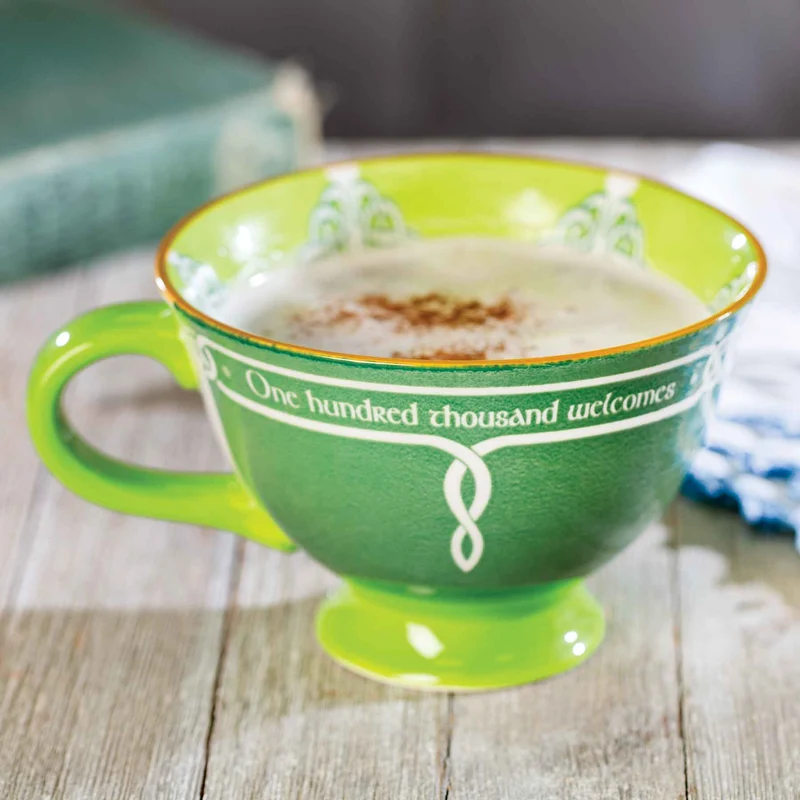 Irish Cead Mile Failte Bone China Latte Mug