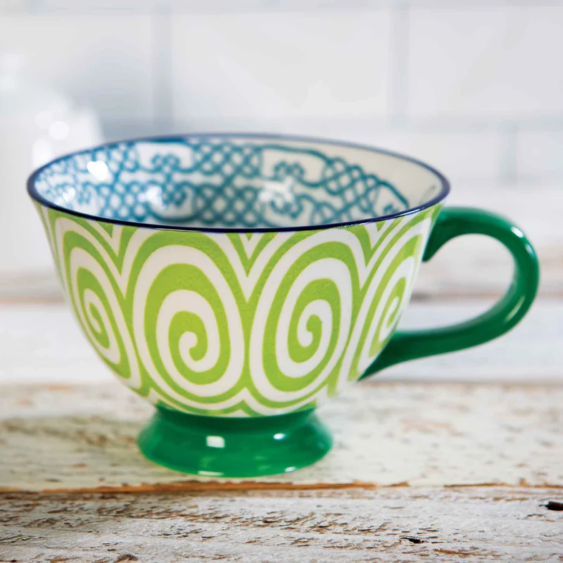 May the Road Irish Blessing Bone China Latte Mug