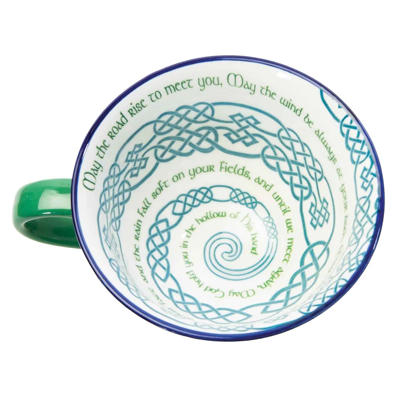 May the Road Irish Blessing Bone China Latte Mug