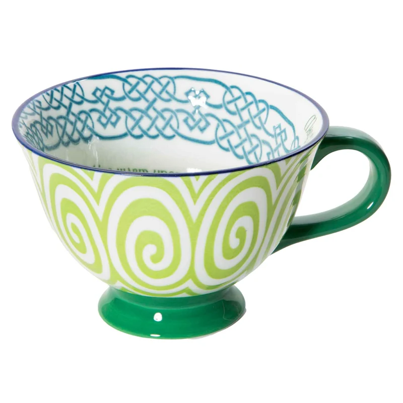 May the Road Irish Blessing Bone China Latte Mug