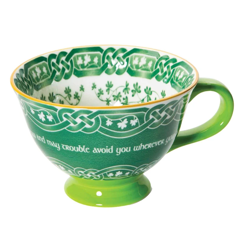 May Your Blessings Irish Prayer Bone China Latte Mug