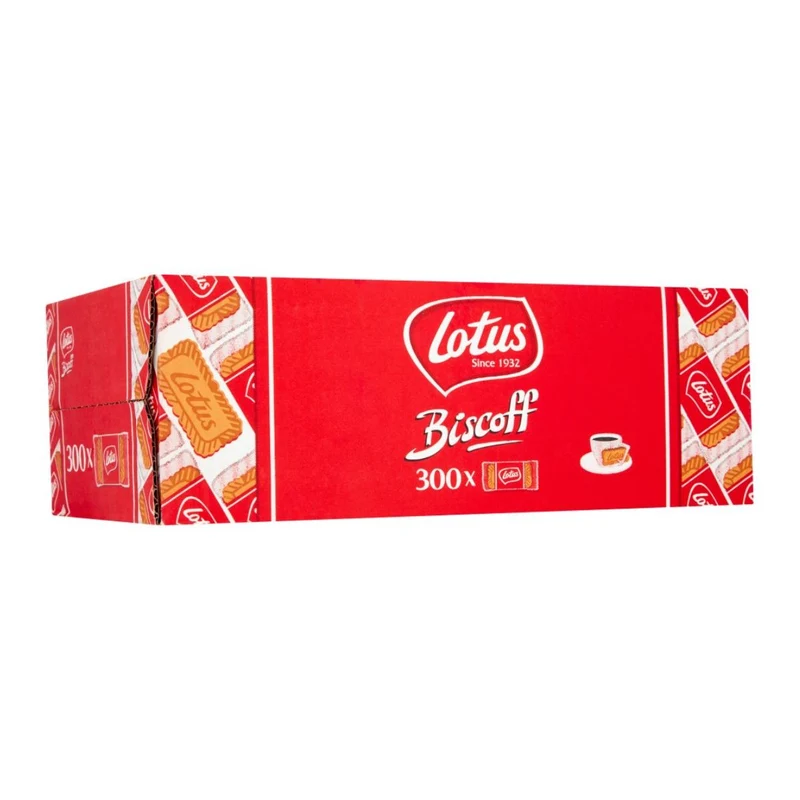 Lotus Biscoff Wrapped Biscuits, 313G - 1 Carton of 300 Pieces