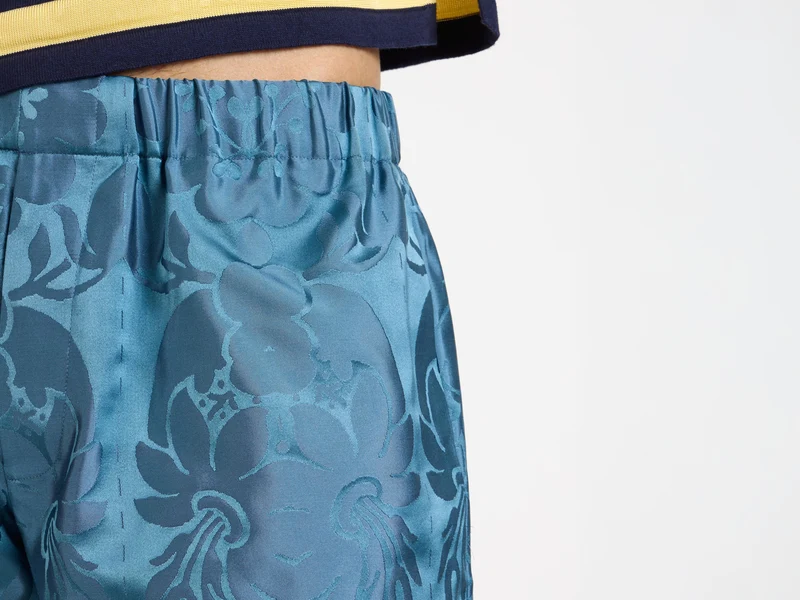 MENS DAMASK WOVEN SHORTS IN AIRFORCE BLUE