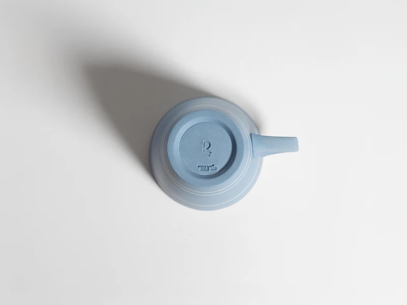 COFFEE MUG AND SAUCER IN LIGHT BLUE