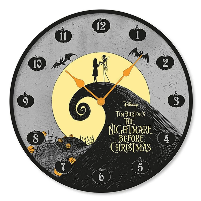 Nightmare Before Christmas Wanduhr Jack & Sally