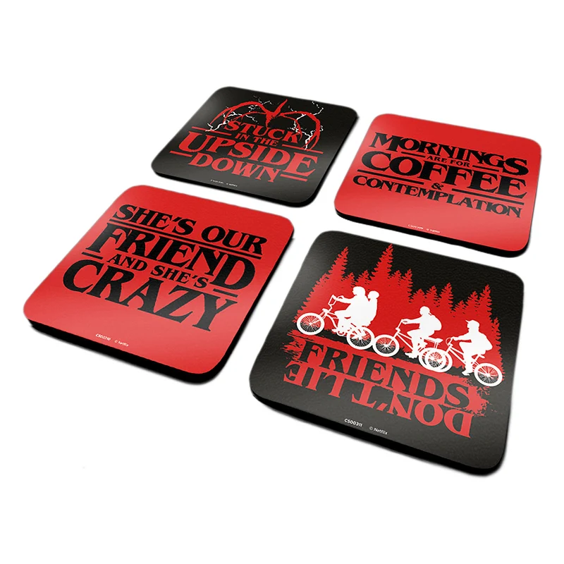 Stranger Things - Phrases Untersetzer 4er Set
