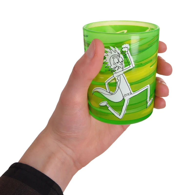 Rick and Morty - Portal Glas mit Deckel