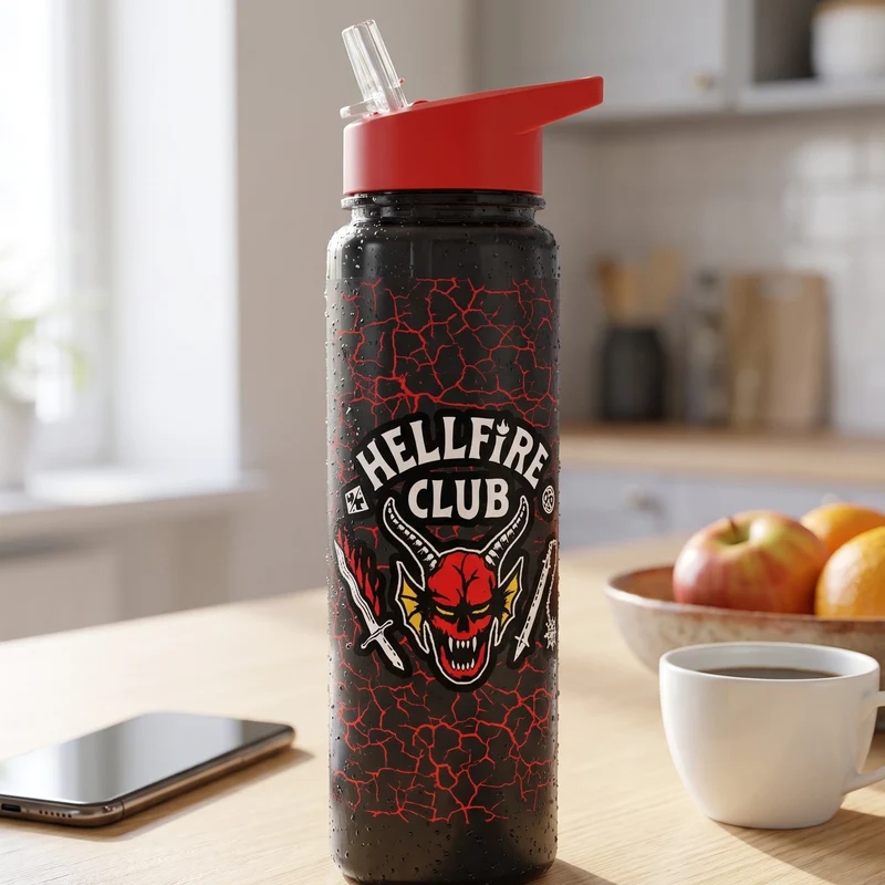 Stranger Things 4 Trinkflasche Hellfire Club