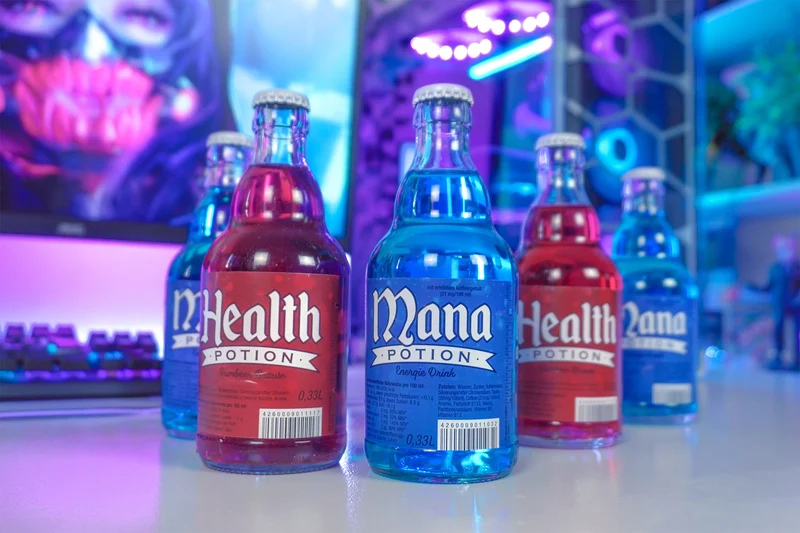 Mana Potion Flasche Energie Drink - 6er Pack