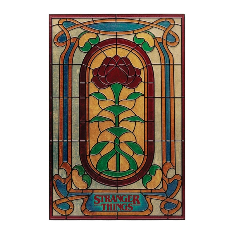 Stranger Things Resinschild Creel House Stained Glass Window