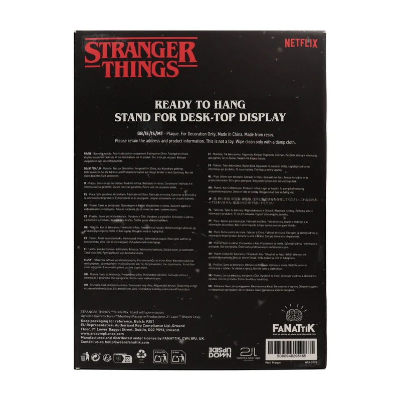 Stranger Things Resinschild Creel House Stained Glass Window