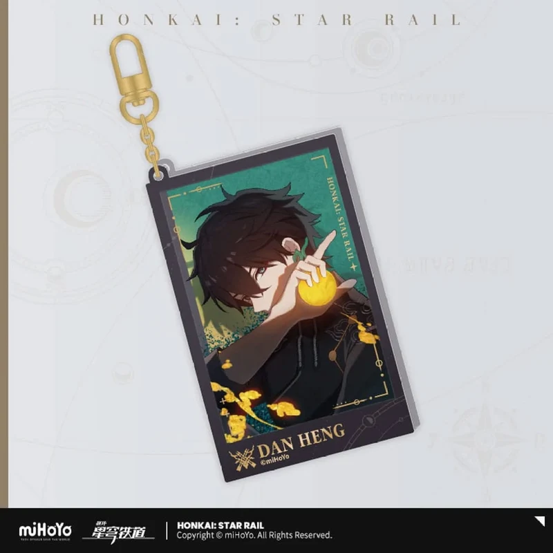 Honkai: Star Rail Countdown Departure Series Acryl Schlüsselanhänger Dan Heng Glitter 9 cm