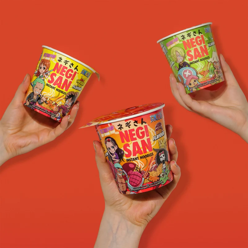 One Piece Ramen - Luffy, Zoro und Nami Chicken Thai Instant-Nudeln