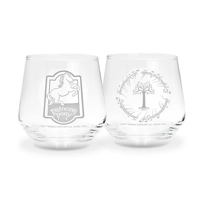 Der Herr der Ringe - Tänzelndes Pony & Gondor Gläser 2er Set