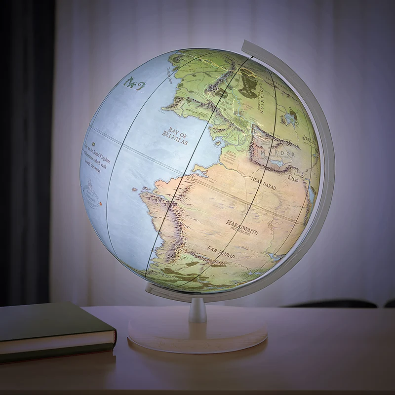Der Herr der Ringe - Mittelerde Globus mit Licht 30cm