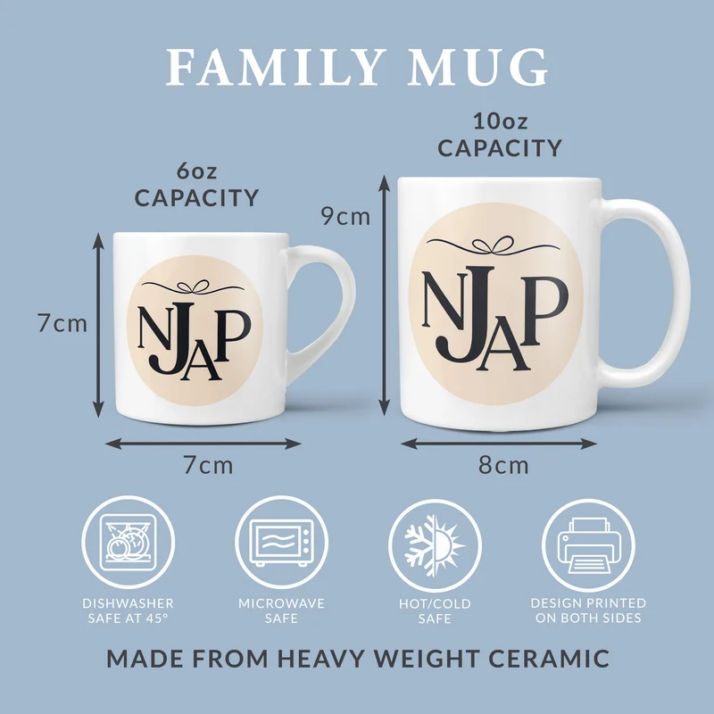 Personalised Large Elf Family Mug