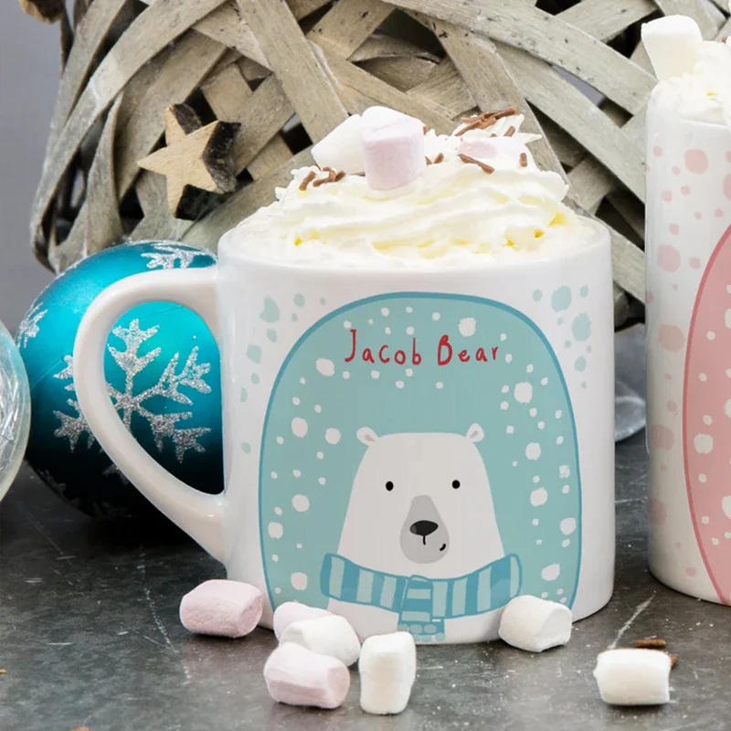 Family Polar Bear Mini Mug Cute Mugs For Christmas Eve