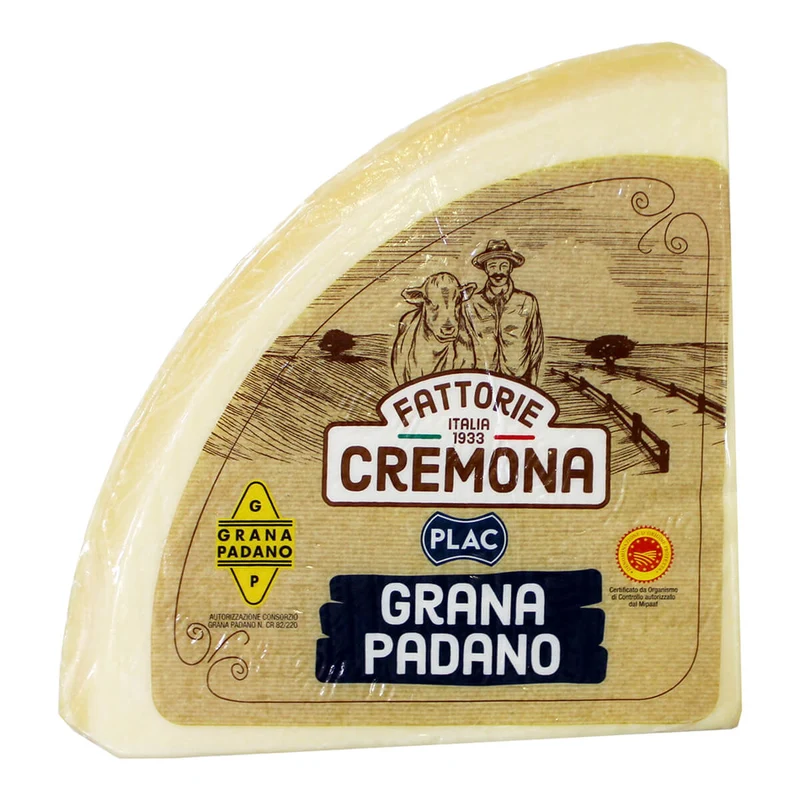 Cremona Grana Padano DOP Cheese, Italy, Approx Block Weight 4.5KG
