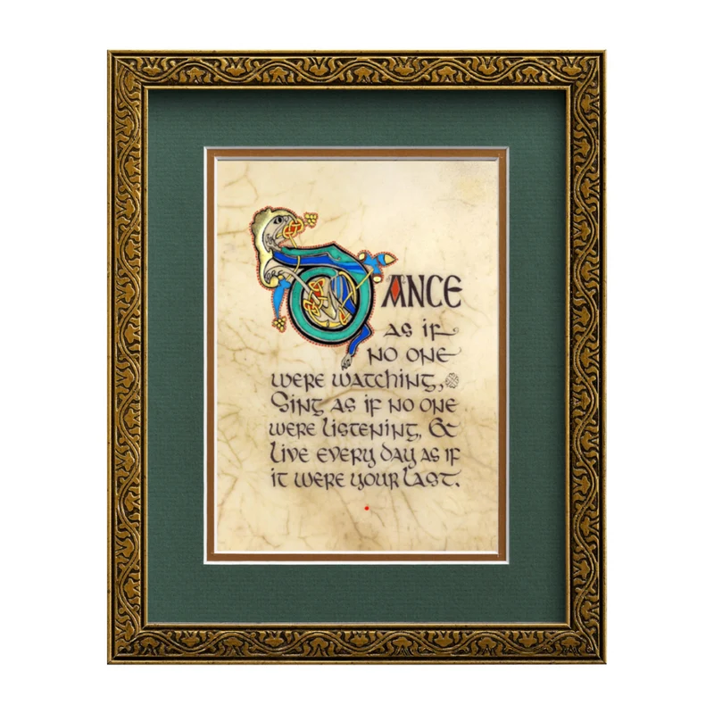 "Dance, Sing, Live" Celtic Manuscript Print