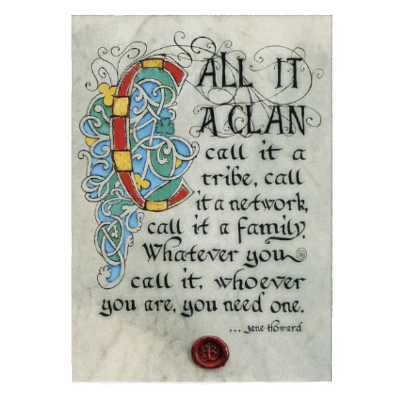 "Call it a Clan" Celtic Manuscript Print
