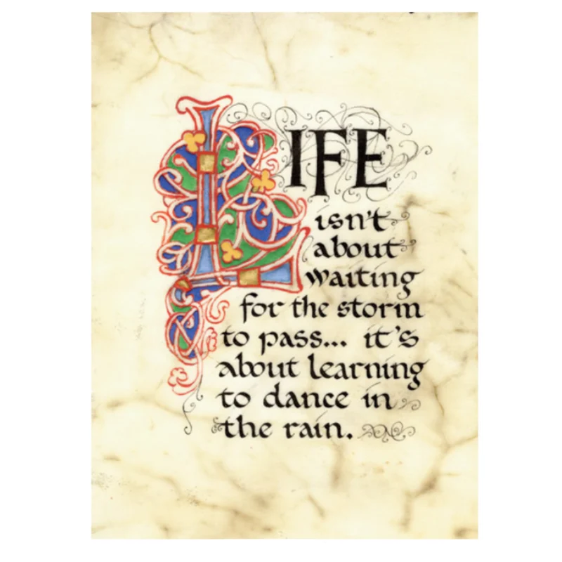"Dance in the Rain" Celtic Manuscript Print