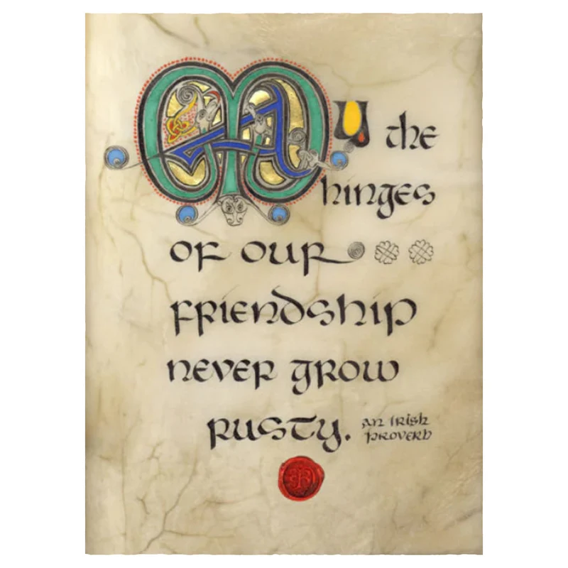 "Hinges of Friendship" Celtic Manuscript Print