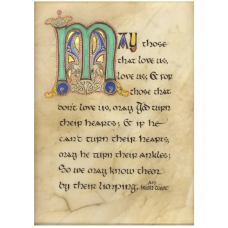 "Limping" Celtic Manuscript Print