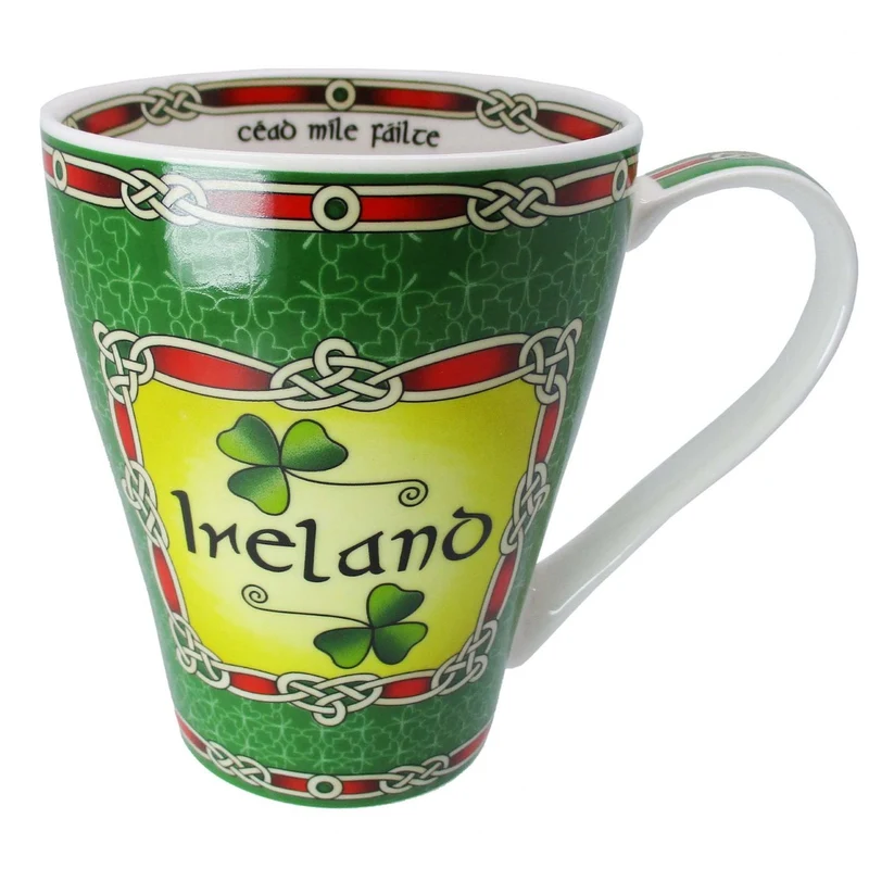 Bone China Cead Mile Failte Irish Mug