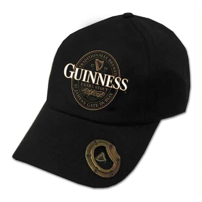 Guinness Logo Baseball Cap with Bottle Opener