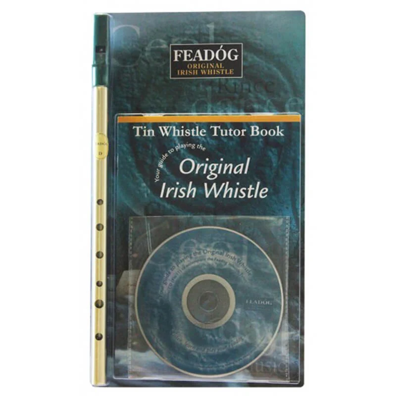 Authentic Irish Feadog Whistle and CD Pack