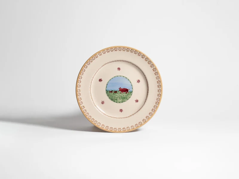 NICHOLAS MOSSE SERVING PLATE IN WHITE & MULTI