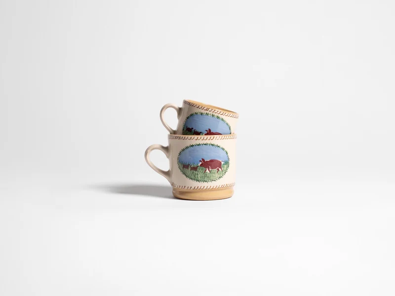 NICHOLAS MOSSE LARGE MUG IN WHITE & MULTI