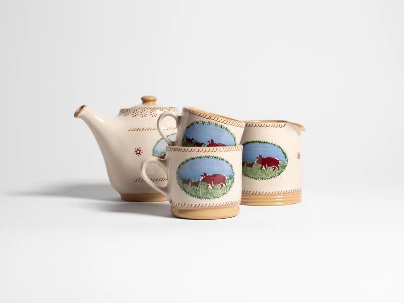 NICHOLAS MOSSE LARGE MUG IN WHITE & MULTI