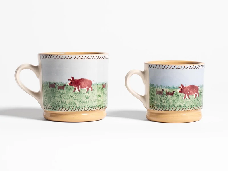 NICHOLAS MOSSE SMALL MUG IN BLUE & MULTI