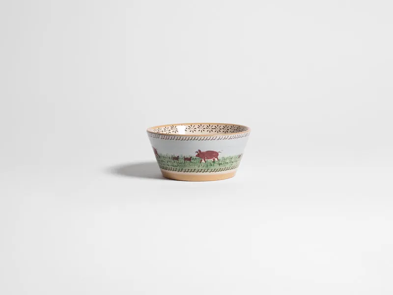NICHOLAS MOSSE SMALL ANGLE BOWL IN BLUE & MULTI