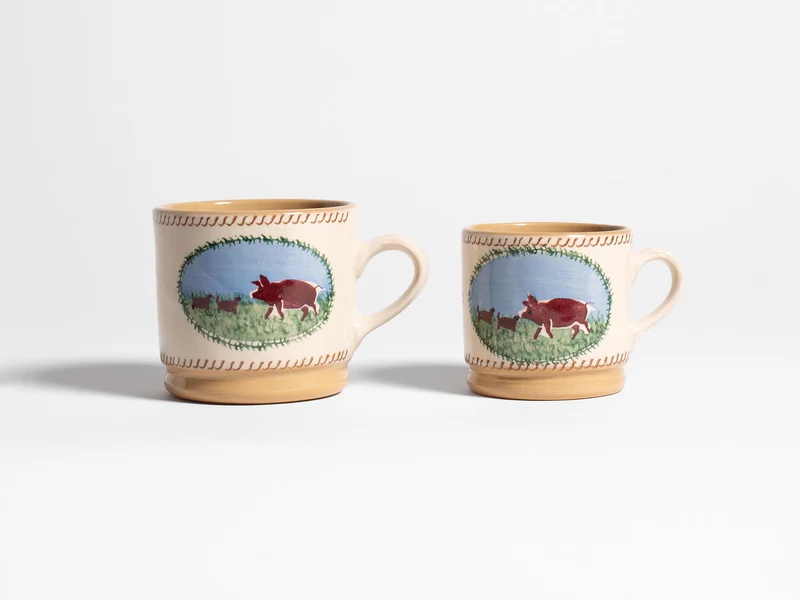 NICHOLAS MOSSE SMALL MUG IN WHITE & MULTI