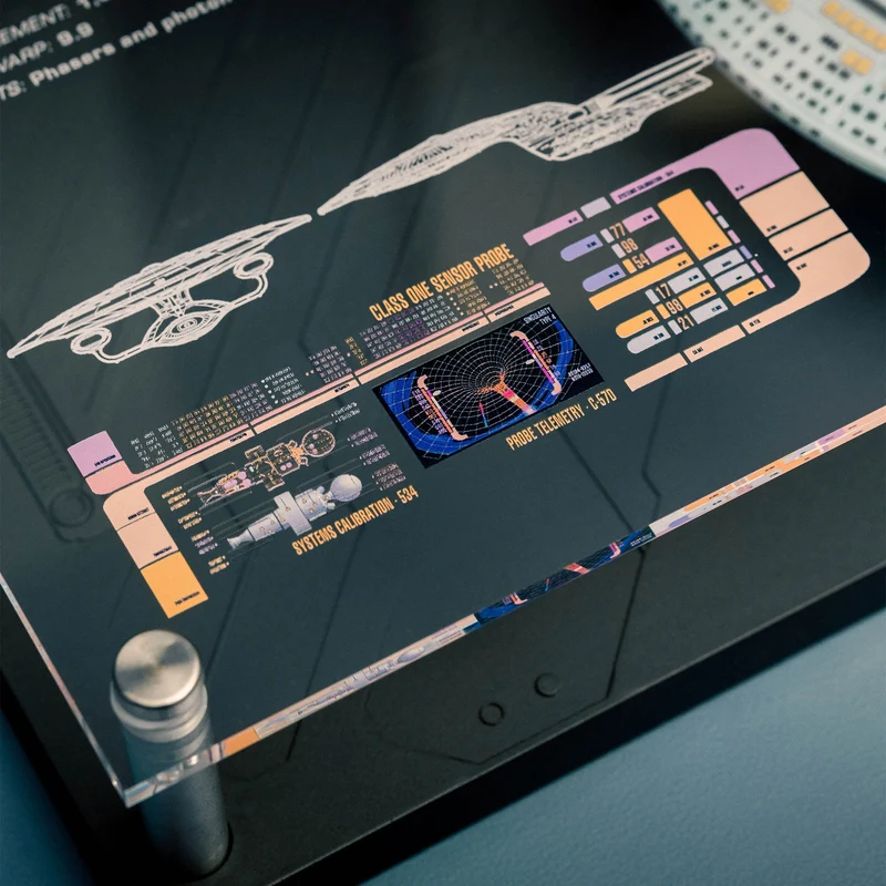 Enterprise NCC 1701-D Wandplakette mit Modell Replik - Star Trek