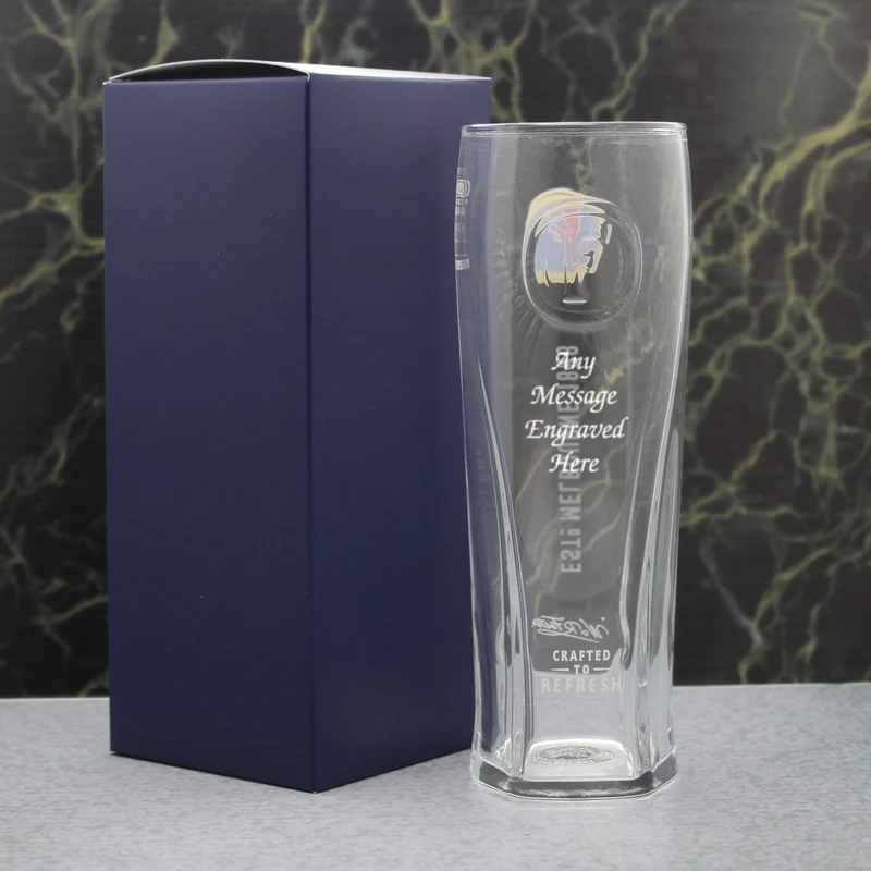 Engraved Fosters Pint Glass