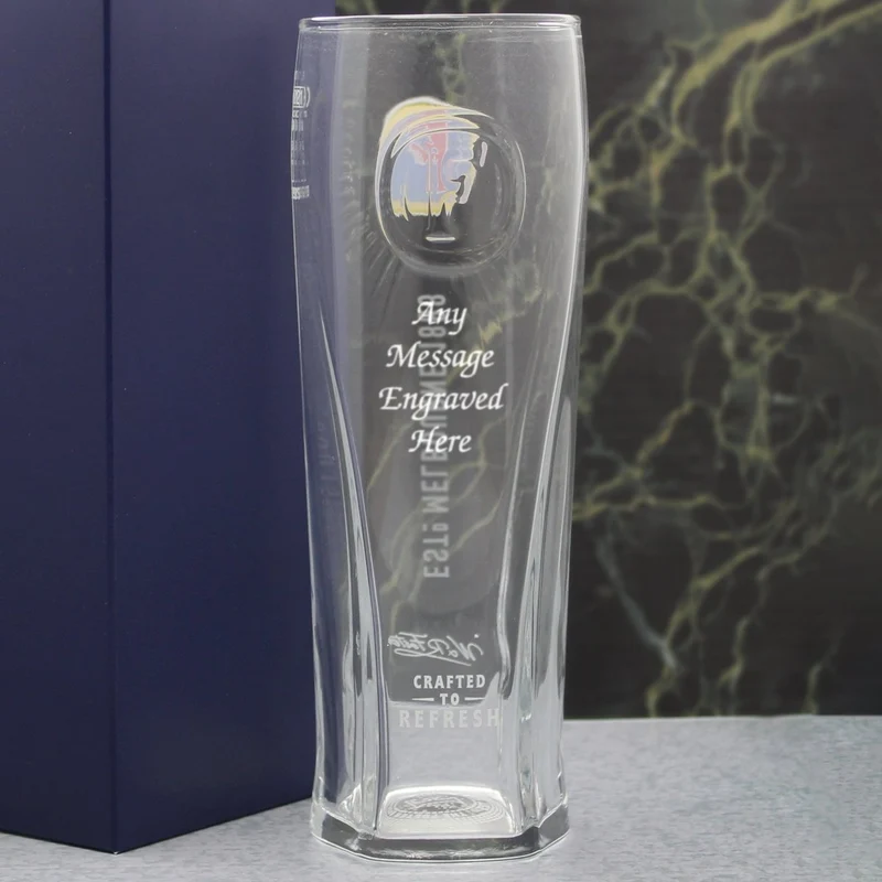 Engraved Fosters Pint Glass