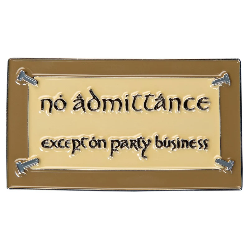 Der Herr der Ringe - No Admittance Magnet