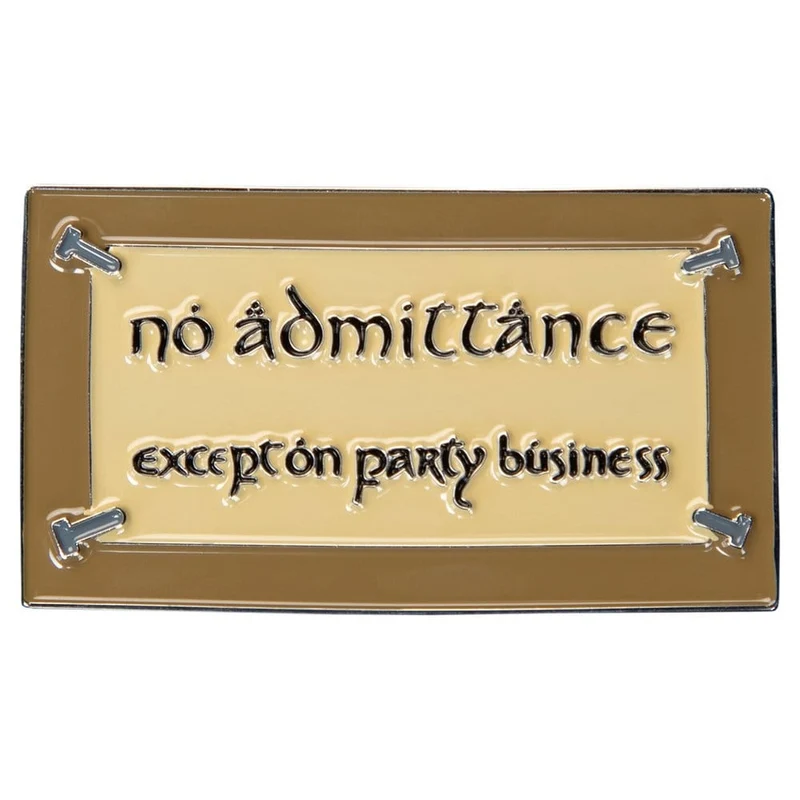 Der Herr der Ringe - No Admittance Magnet