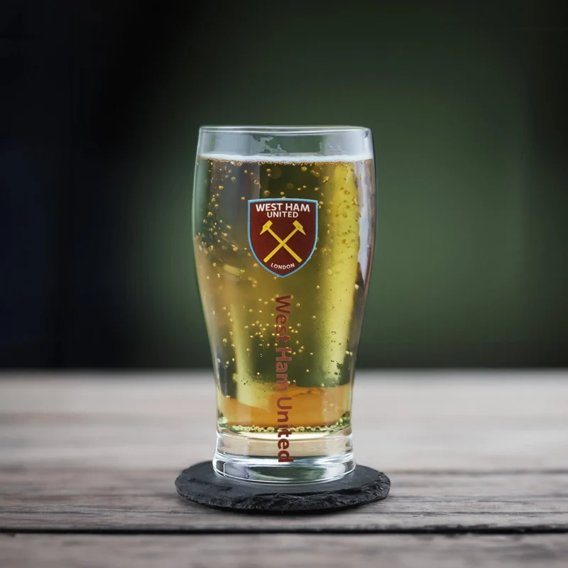 Engraved West Ham 20oz Tulip Pint Glass, Gift Boxed