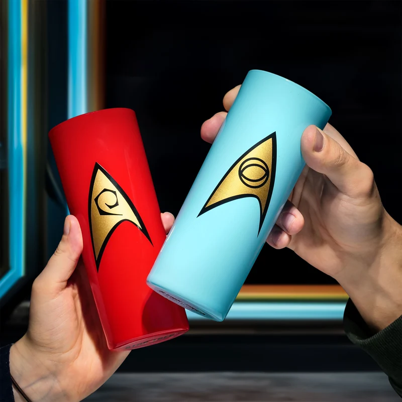 Sternenflottenabzeichen Gläser 5er Set - Star Trek