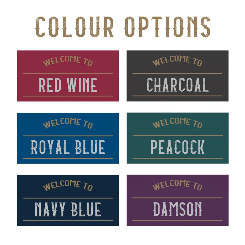 Personalised Vintage Home Bar Mat