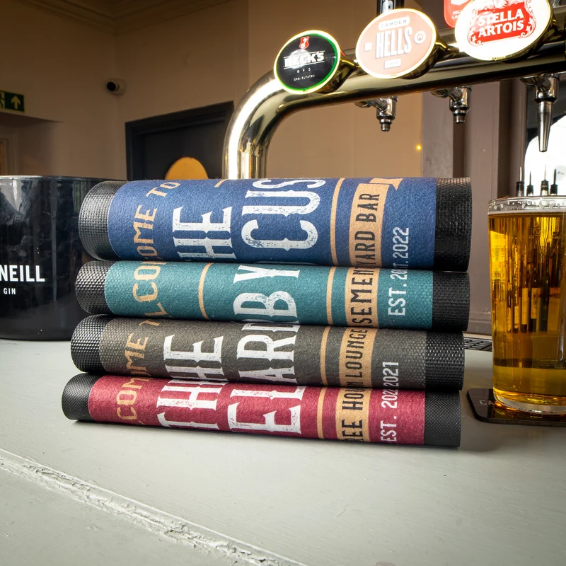 Personalised Vintage Home Bar Mat