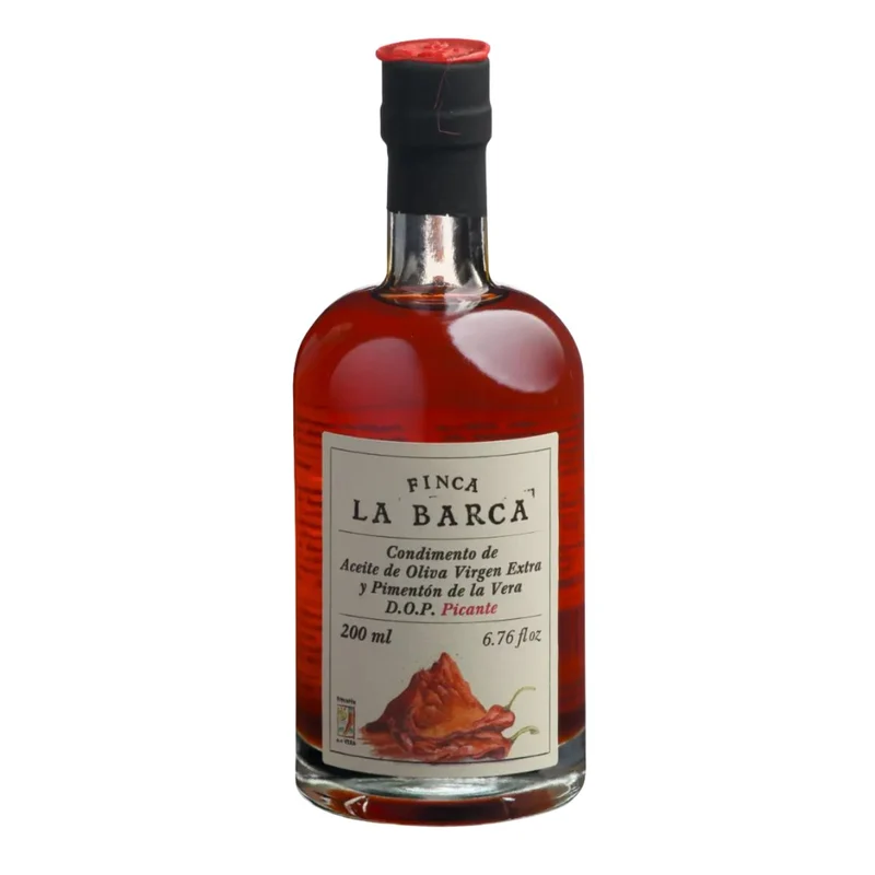 Finca La Barca Paprika Hot Smoked Flavor Extra Virgin Olive Oil, Spain - 200ML