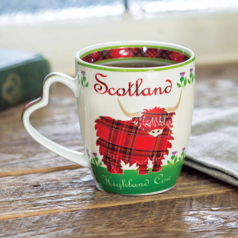 Bone China Highland Cow Coffee Mug