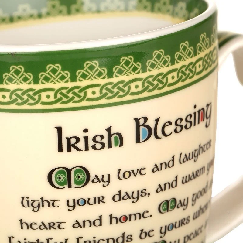 Bone China Irish Blessing Coffee Mug