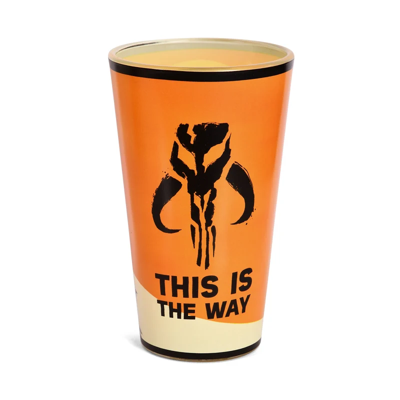 Mando mit Grogu Glas - Star Wars The Mandalorian